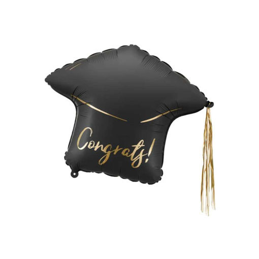 Picture of FOIL BALLOON GRADUATION CAP CONGRATS SUPERSHAPE